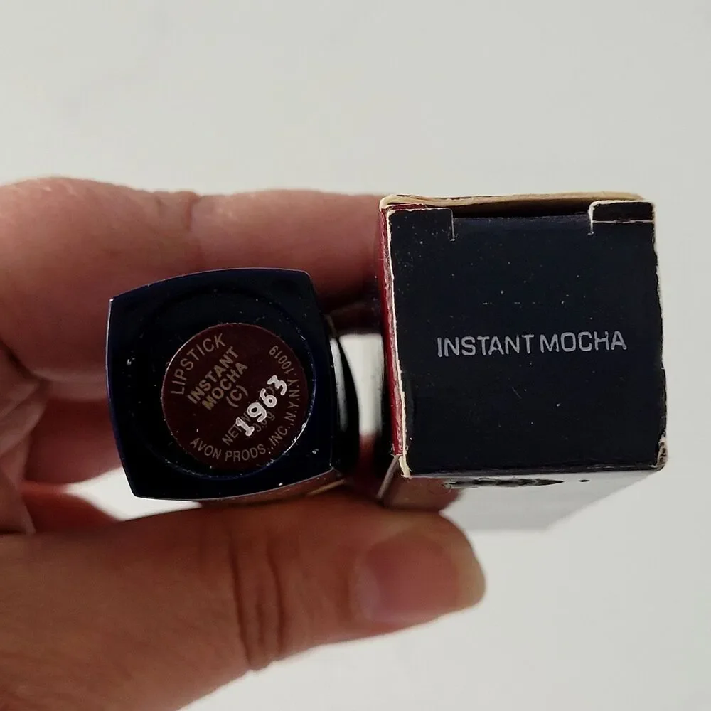 AVON Color Rich Lipstick Instant Mocha Disc Retired Vintage 1993 NEW w BOX